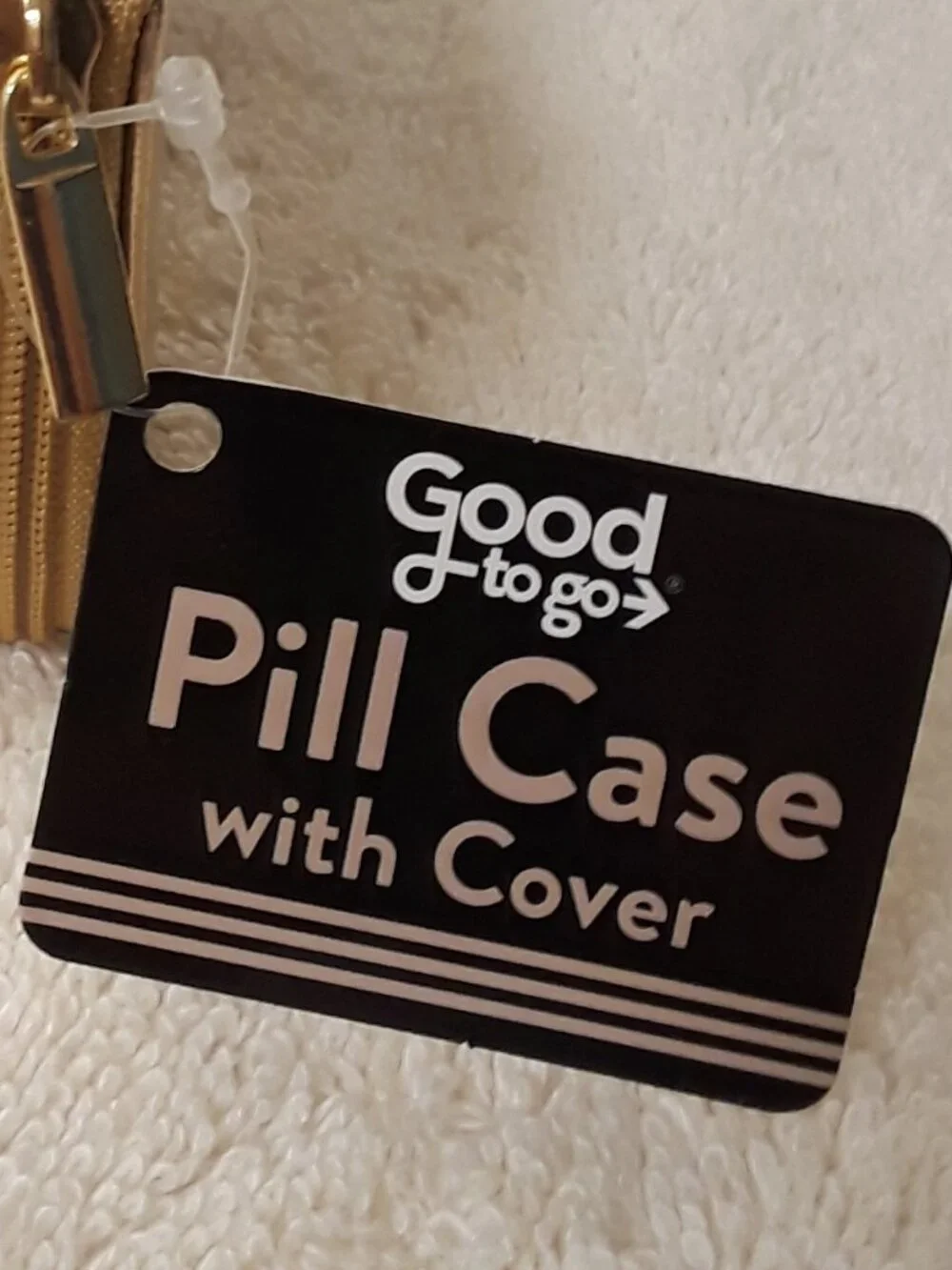 Glam Cosmetic Travel Set 4Pc Ipsy Black/Gold Makeup Pouches + NWT Pill Orgz+Case